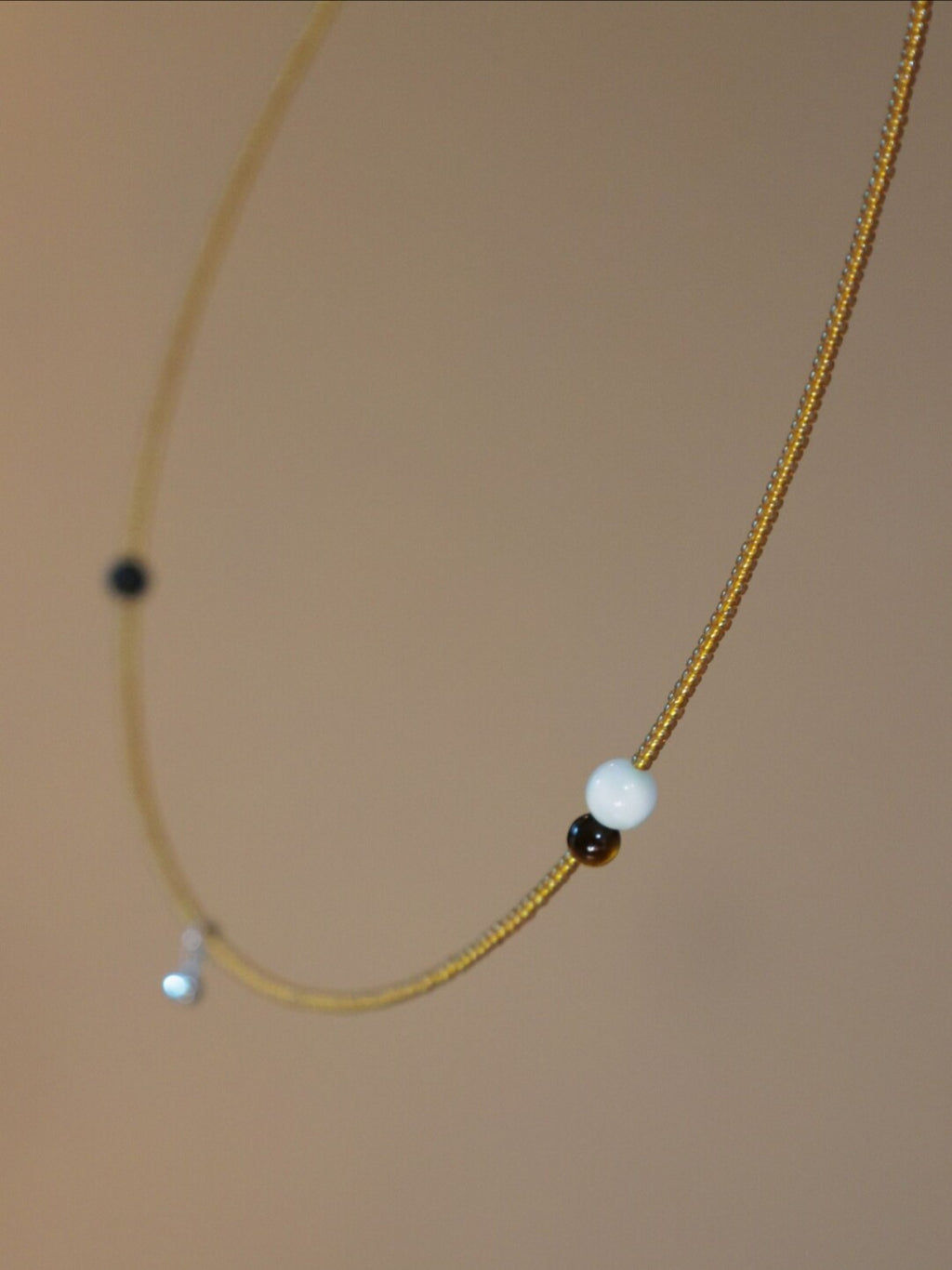 Retro Gold Mini Beaded Necklace - Lumivault