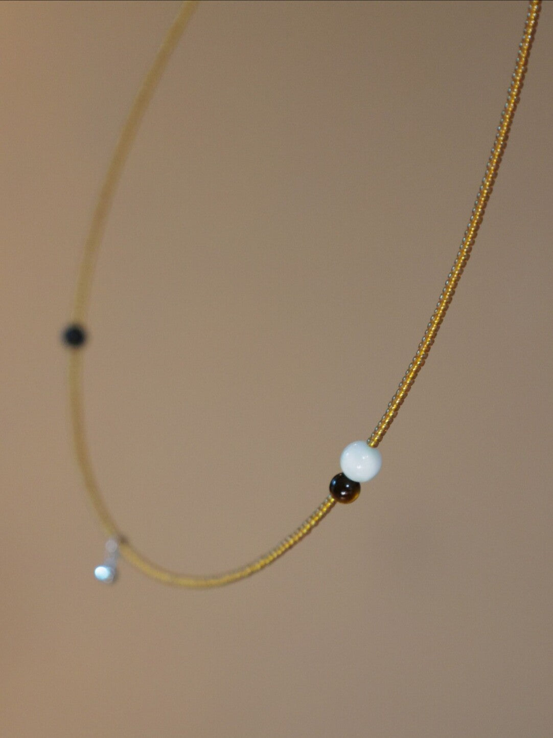 Retro Gold Mini Beaded Necklace - Lumivault