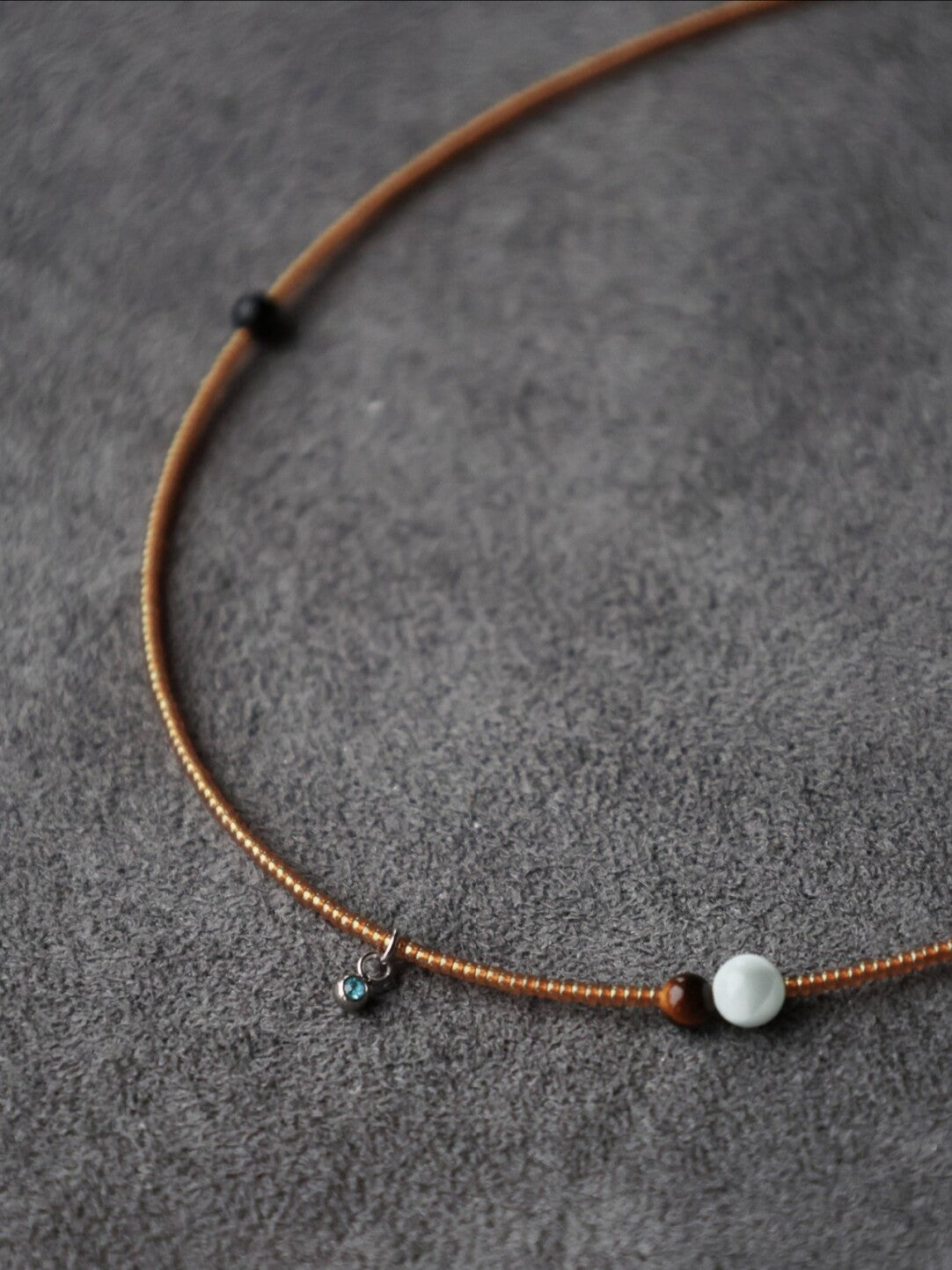 Retro Gold Mini Beaded Necklace - Lumivault