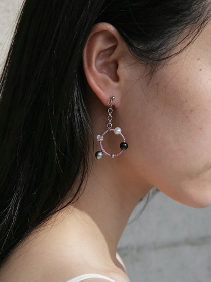 Summer Pink Sweet Cool Earrings Necklace - Lumivault