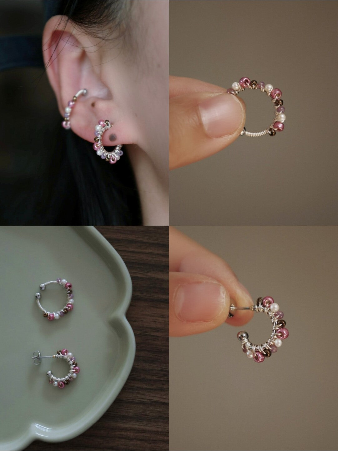 Summer Candy Hoop Earrings - Lumivault