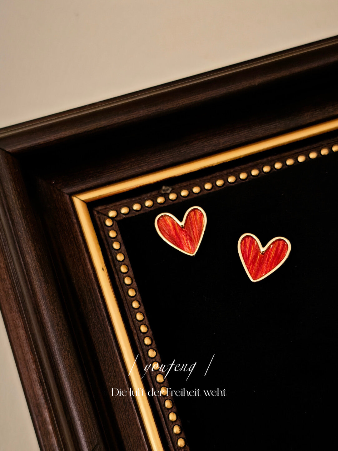 Handmade Love Stud Earrings,Lumivault.