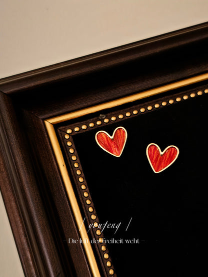 Handmade Love Stud Earrings