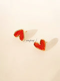 Handmade Love Stud Earrings,Studs,Lumivault.