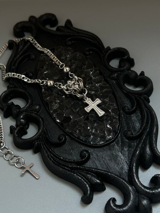 Cross Cyberpunk Necklace