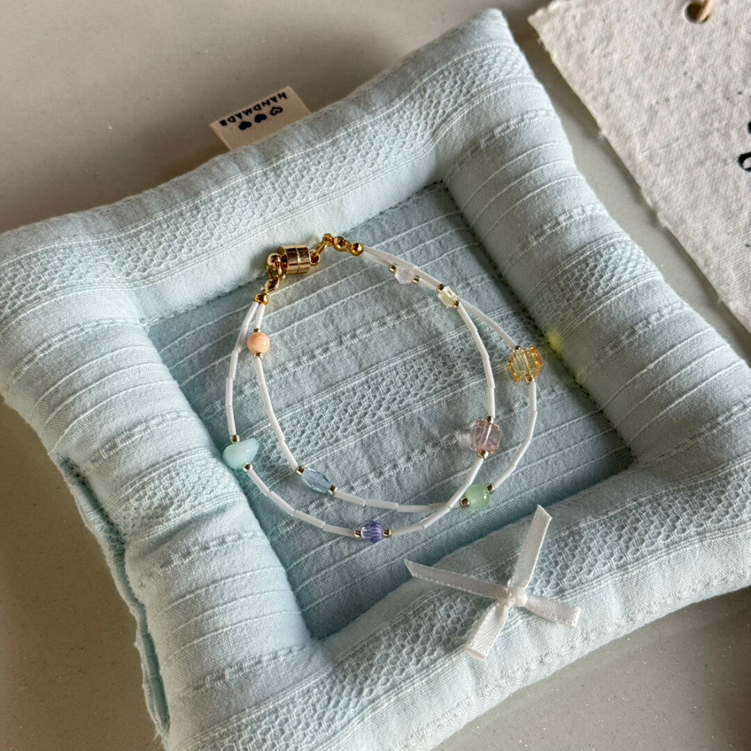 Dating Day Beaded Necklace,Bracelet (Note Wrist Circumference ),Lumivault.