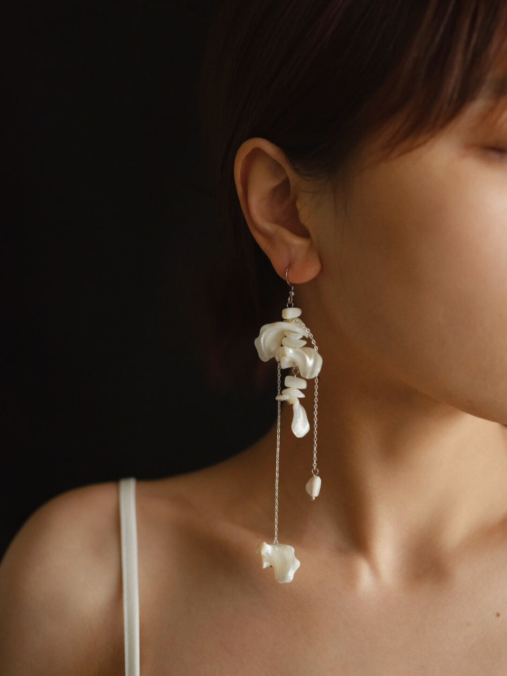 Handmade Shell Drop Earrings,Lumivault.