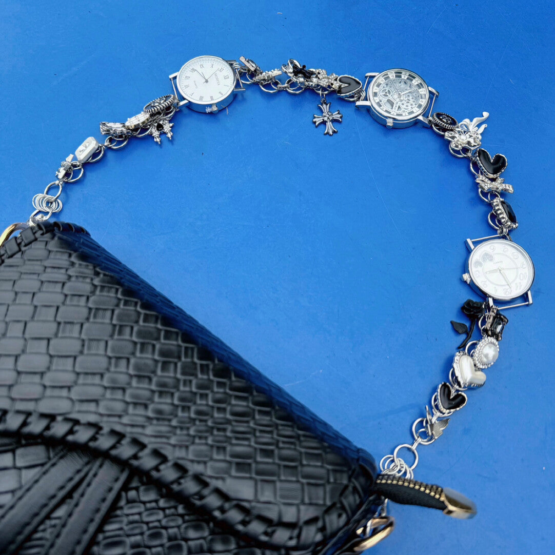 Y2K Watch Waist Chain,Waist Chain (Bag Strap+20cm Extension Chain),Lumivault.
