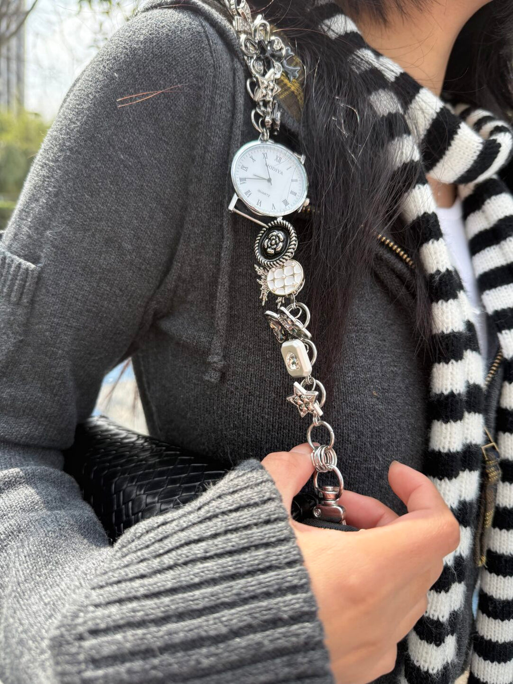 Y2K Watch Waist Chain,Lumivault.