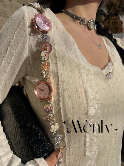 Pink Watch Waist Chain