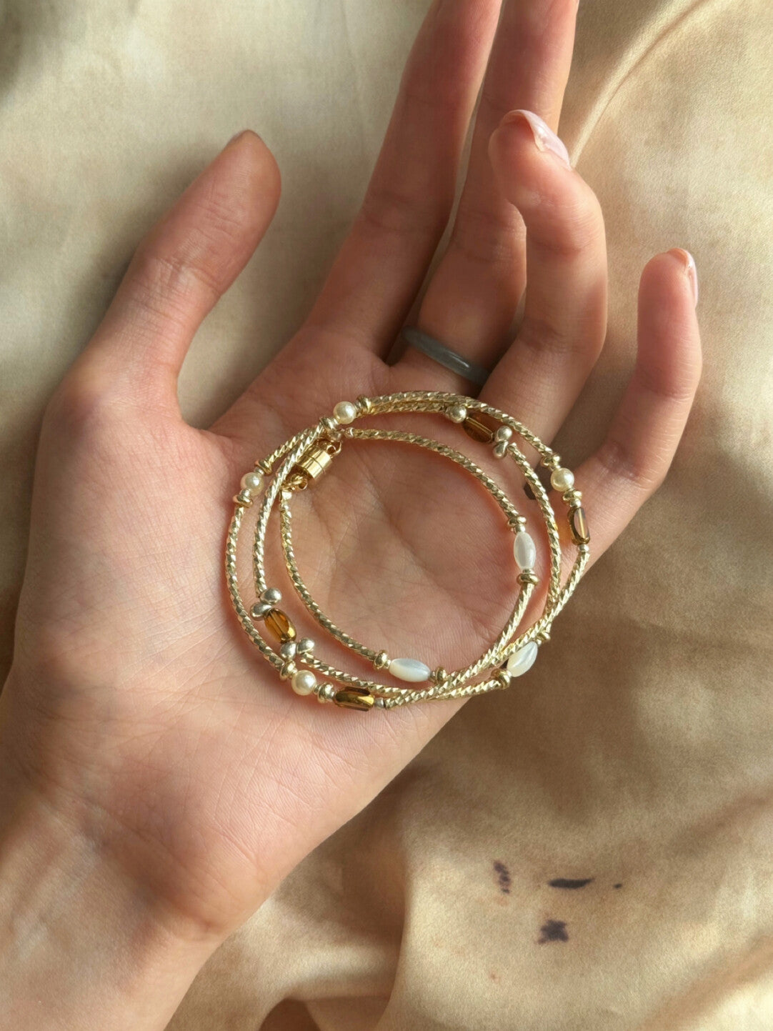 Genius Girlfriend Beaded Necklace Bracelet,Lumivault.