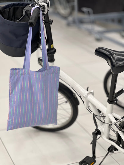 Fluorescent Stripes Canvas Shoulder Bag - Lumivault