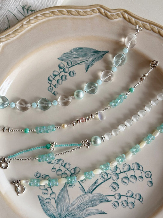 A Little Blue Beaded Bracelet