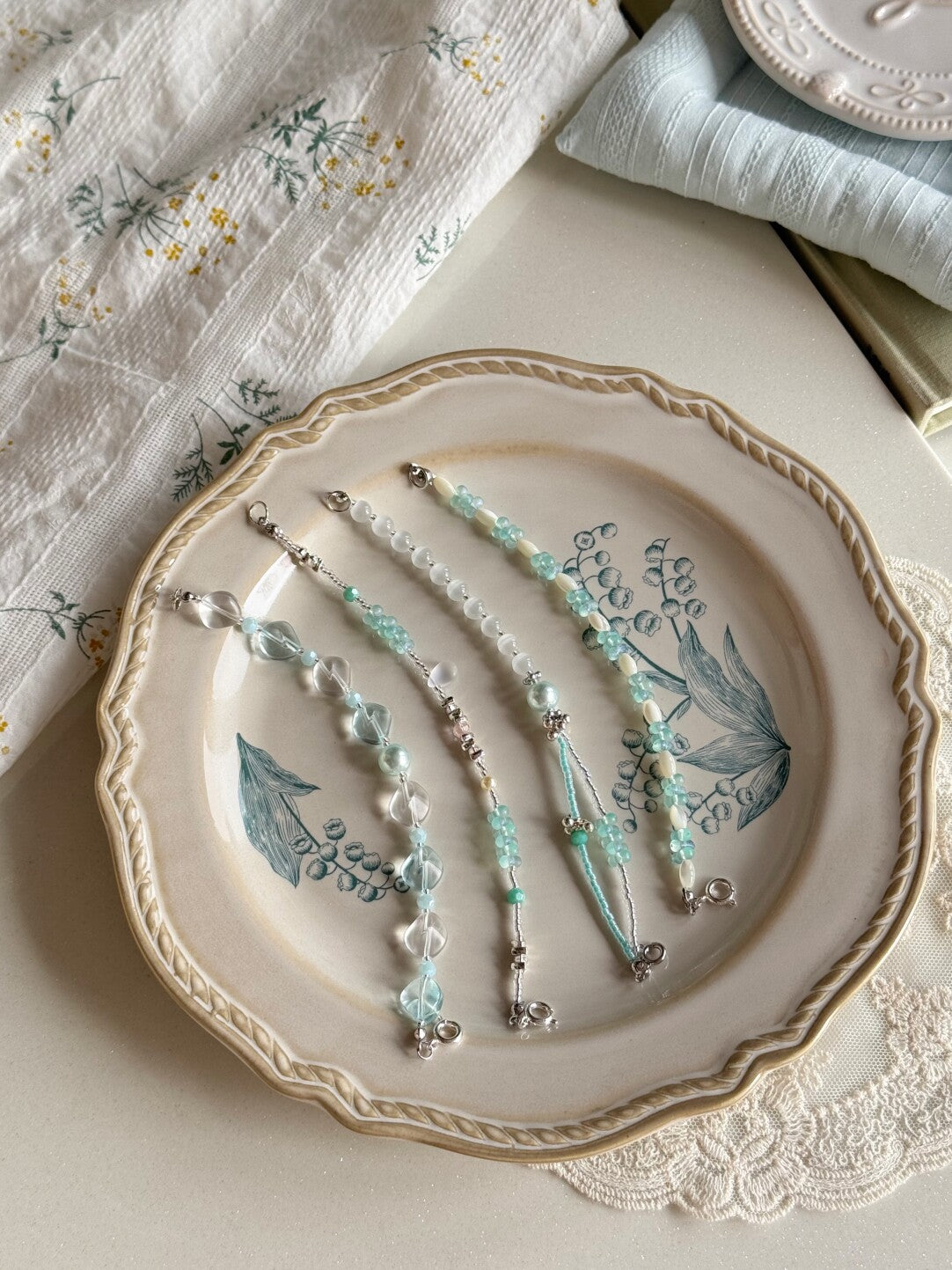 A Little Blue Beaded Bracelet