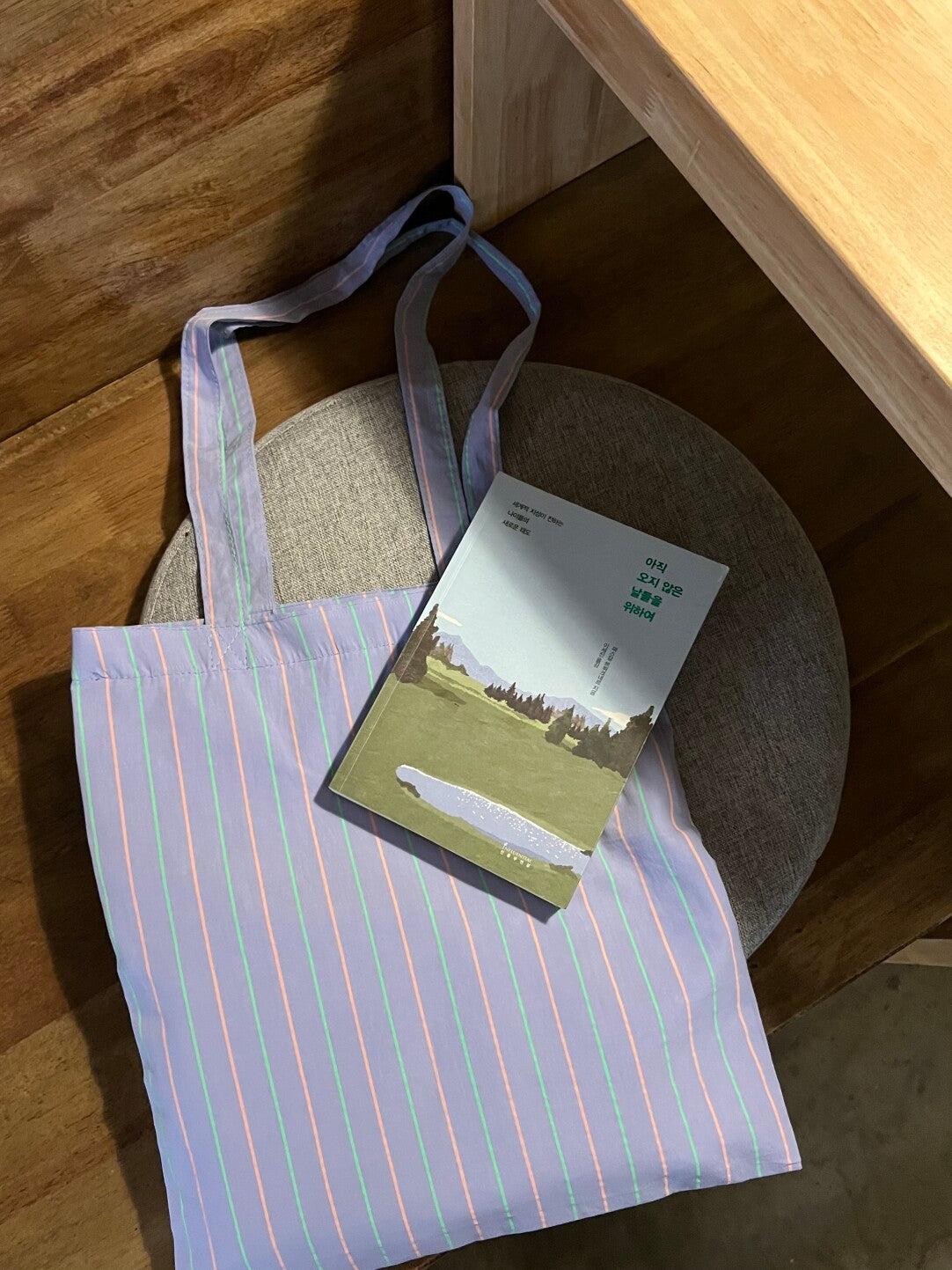 Fluorescent Stripes Canvas Shoulder Bag - Lumivault