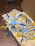Blue Fireworks Hair Clip,Cloud Smoke Blue,Lumivault.