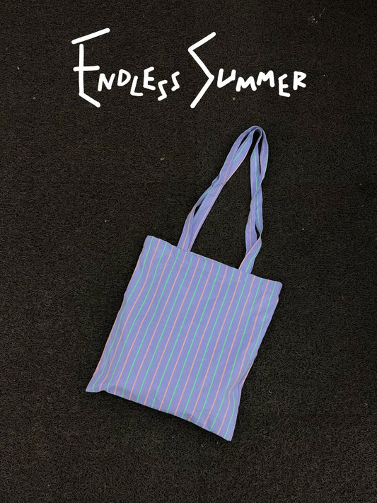 Fluorescent Stripes Canvas Shoulder Bag - Lumivault