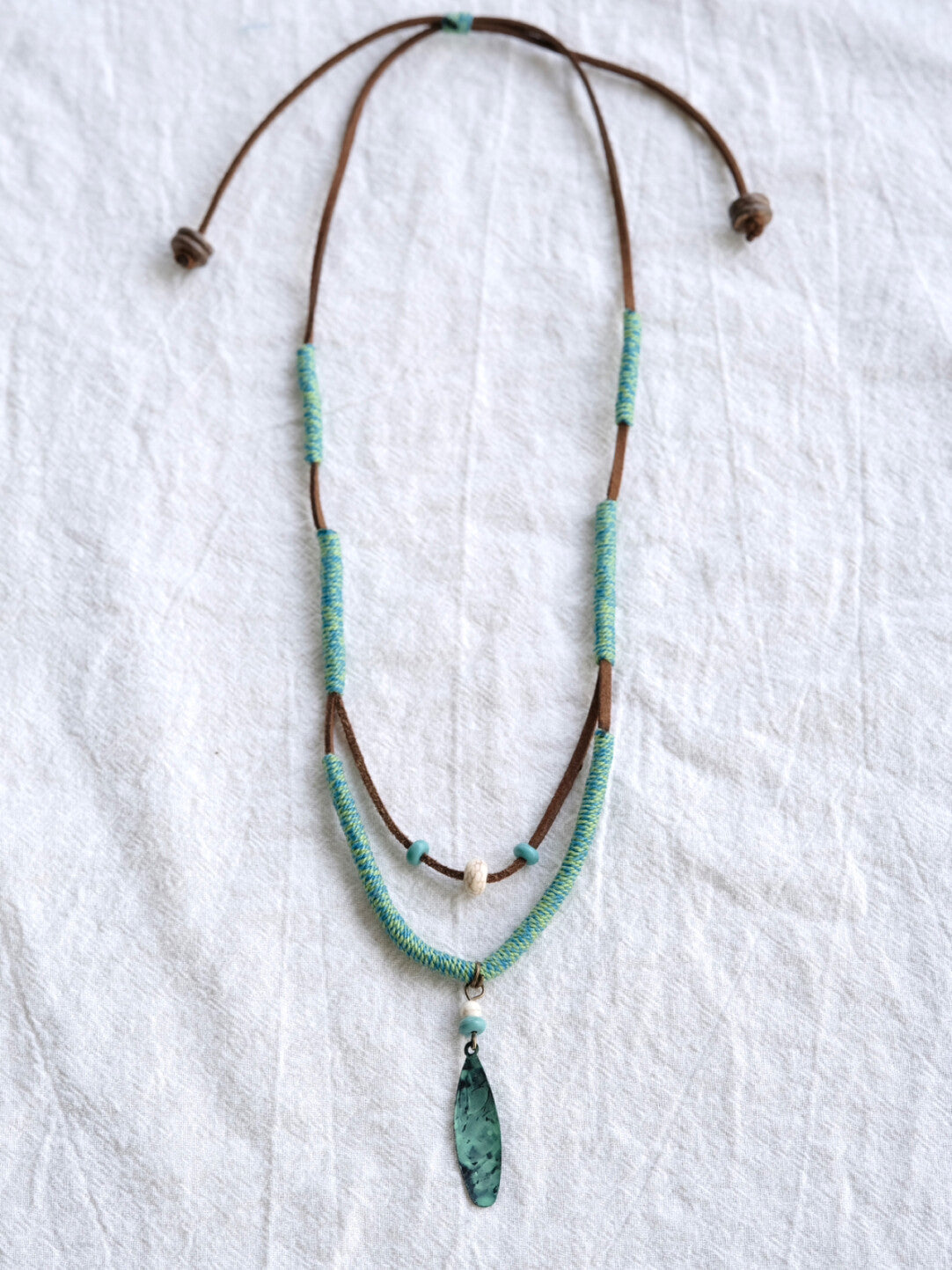 Double Layered Patina Necklace,Lumivault.
