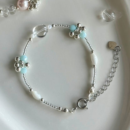 Jasmine Rain Double Layered Beaded Necklace