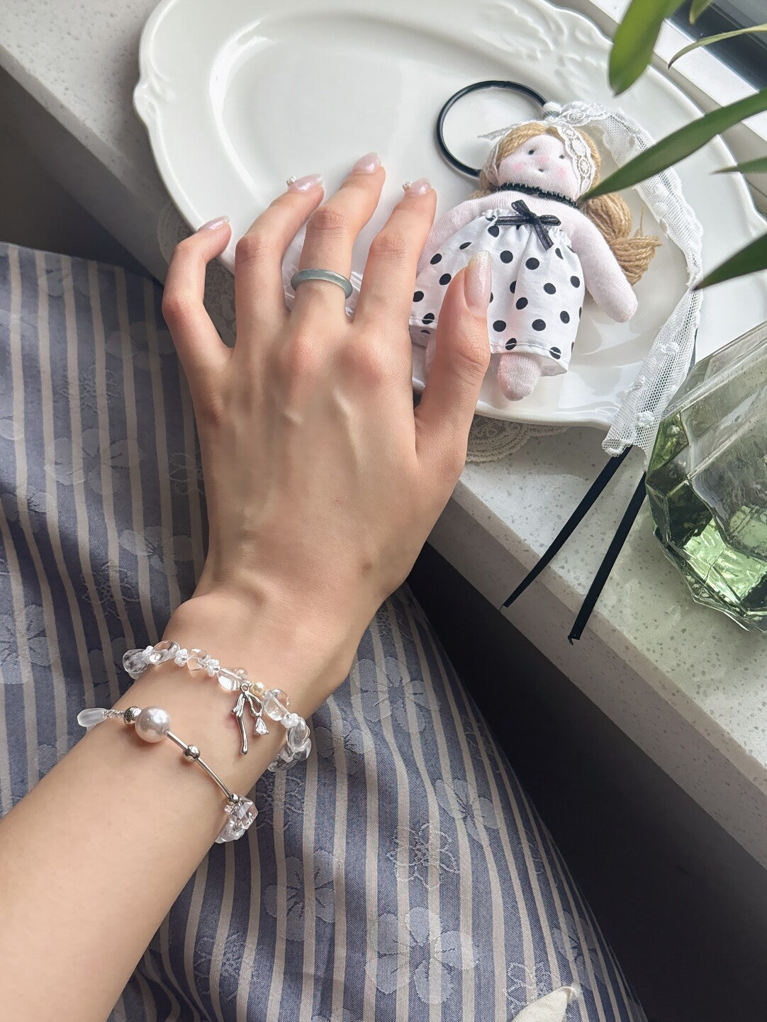 Dozing Afternoon Rock Crystal Vacation Bracelet,Lumivault.