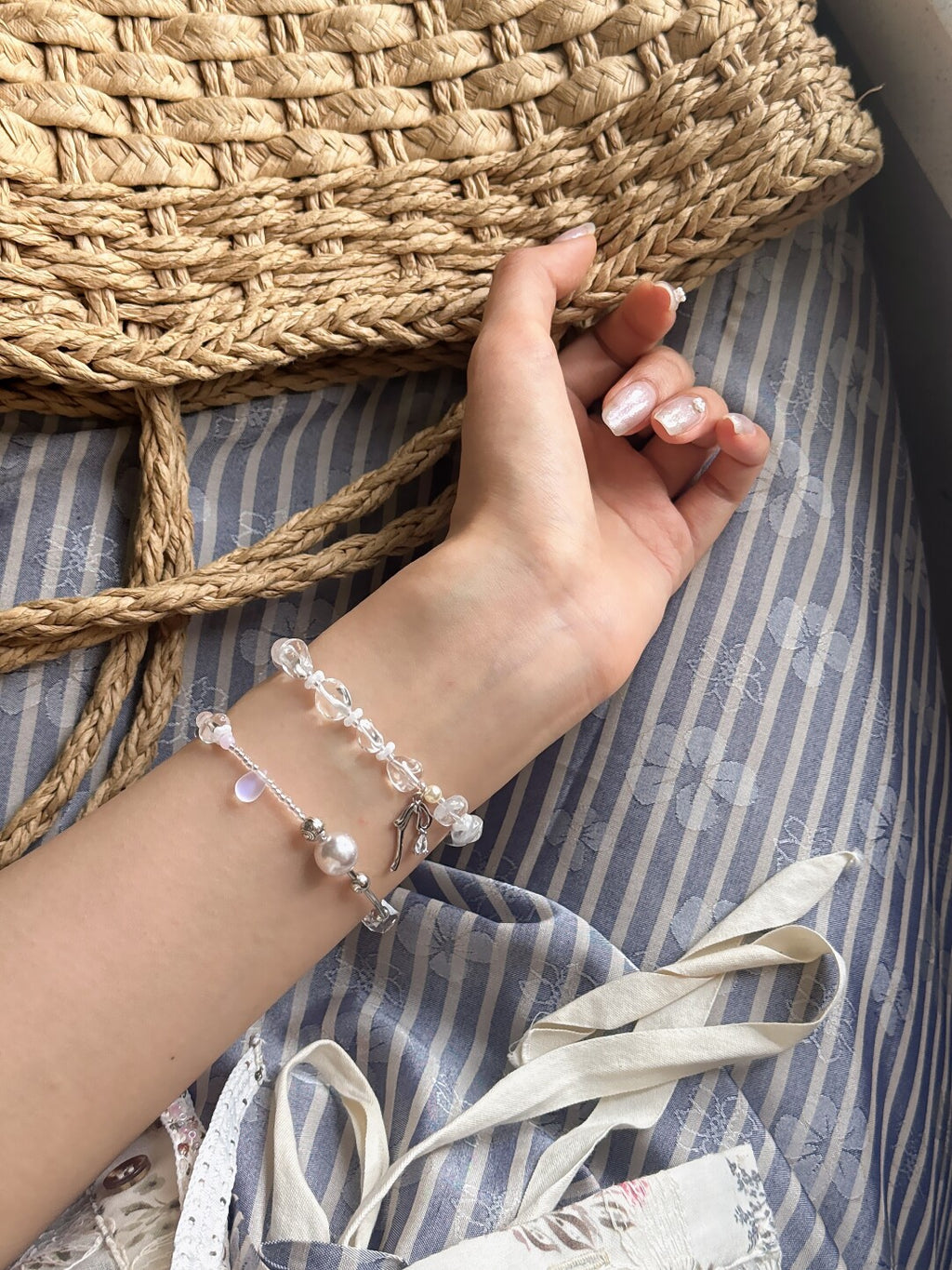 Dozing Afternoon Rock Crystal Vacation Bracelet,Lumivault.