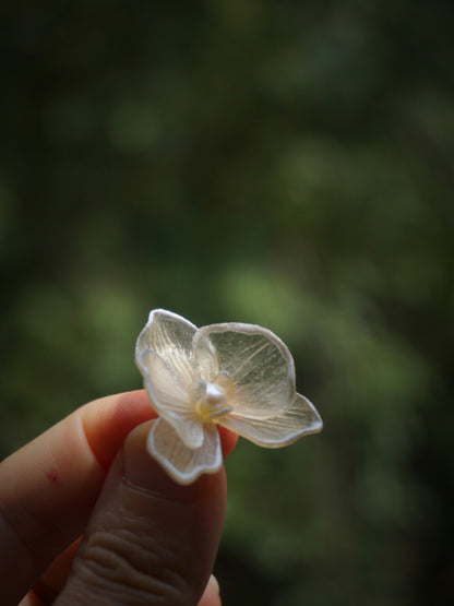 Morning Mist Leather Shadow Puppet Earrings