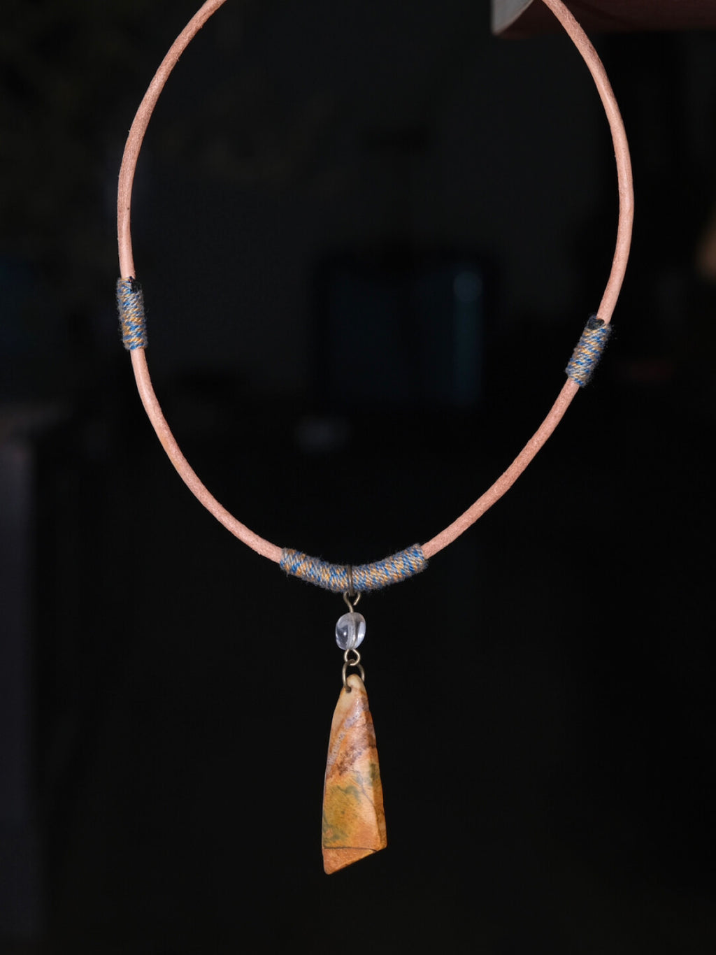 Handmade Natural Stone Crystal Necklace,Lumivault.