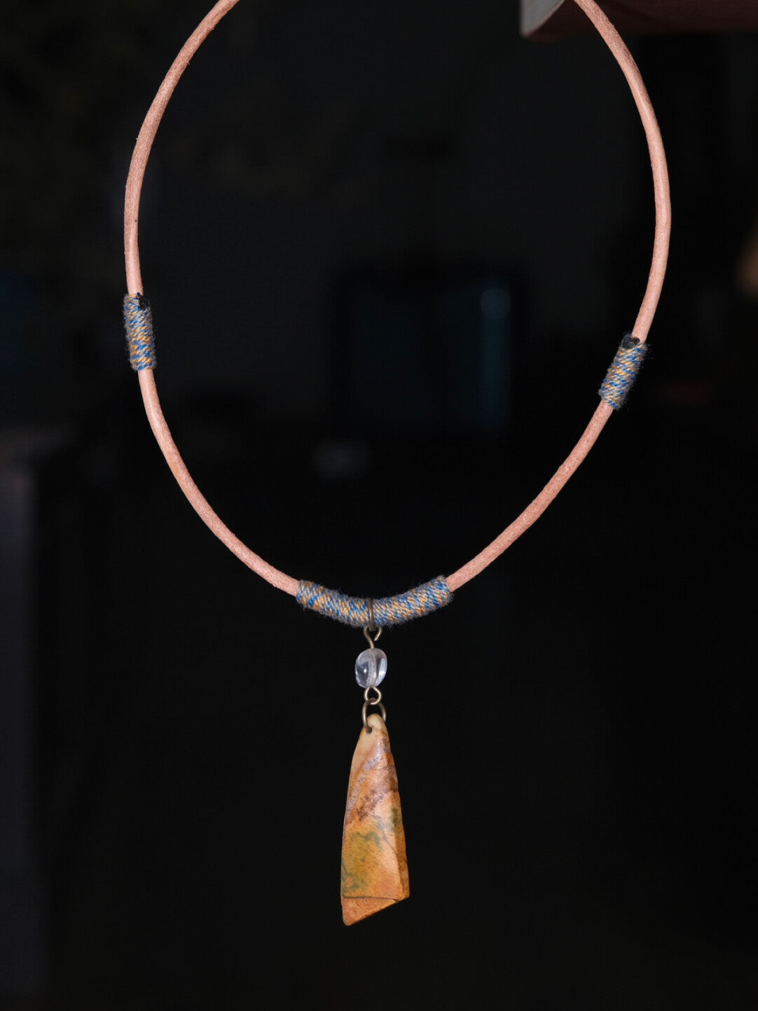 Handmade Natural Stone Crystal Necklace,Lumivault.