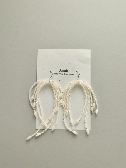 Splashing Water Tassel Earrings