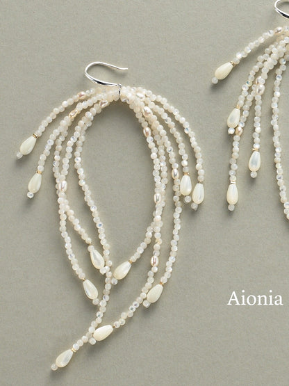 Splashing Water Tassel Earrings