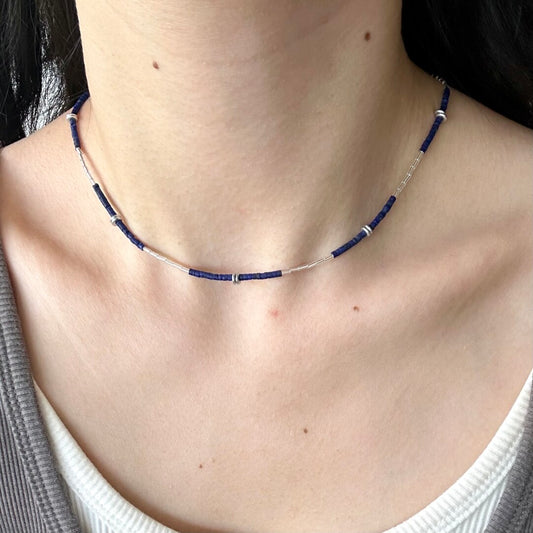 Handmade Lapis Lazuli Bracelet Necklace