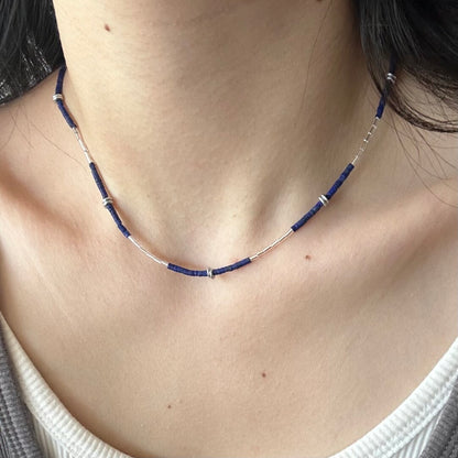 Handmade Lapis Lazuli Bracelet Necklace