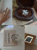 Handmade Silver Lily Ring,Lumivault.
