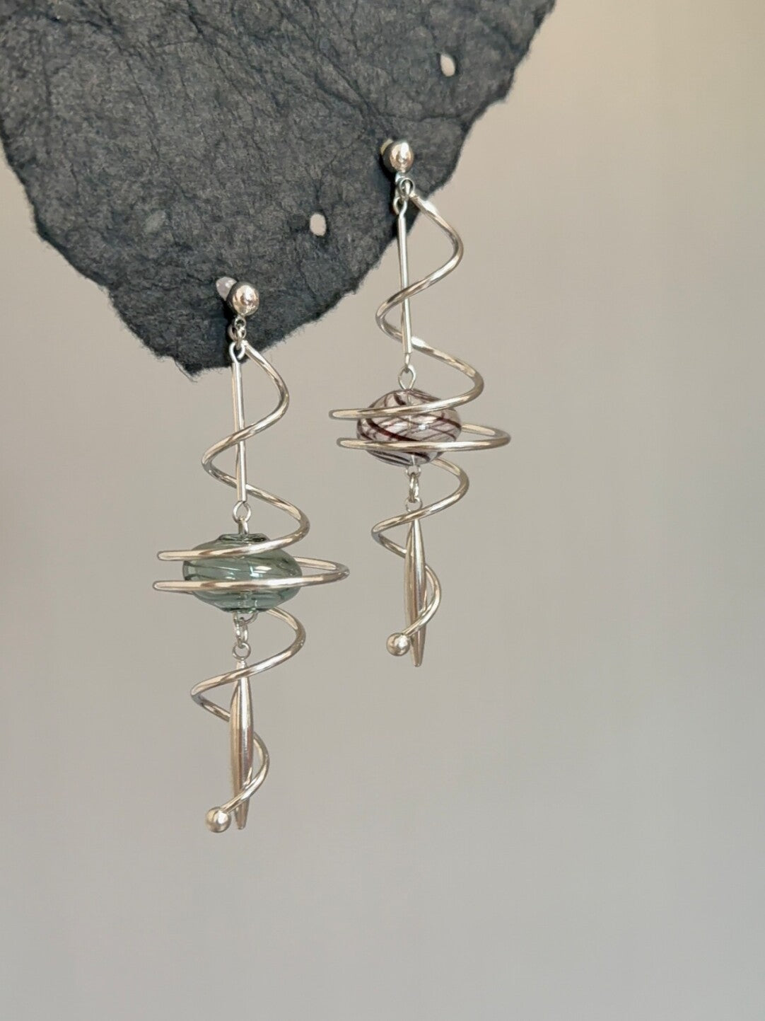 Retro Silver Tassel Earrings,Lumivault.