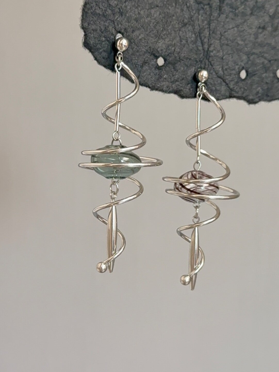 Retro Silver Tassel Earrings,Lumivault.