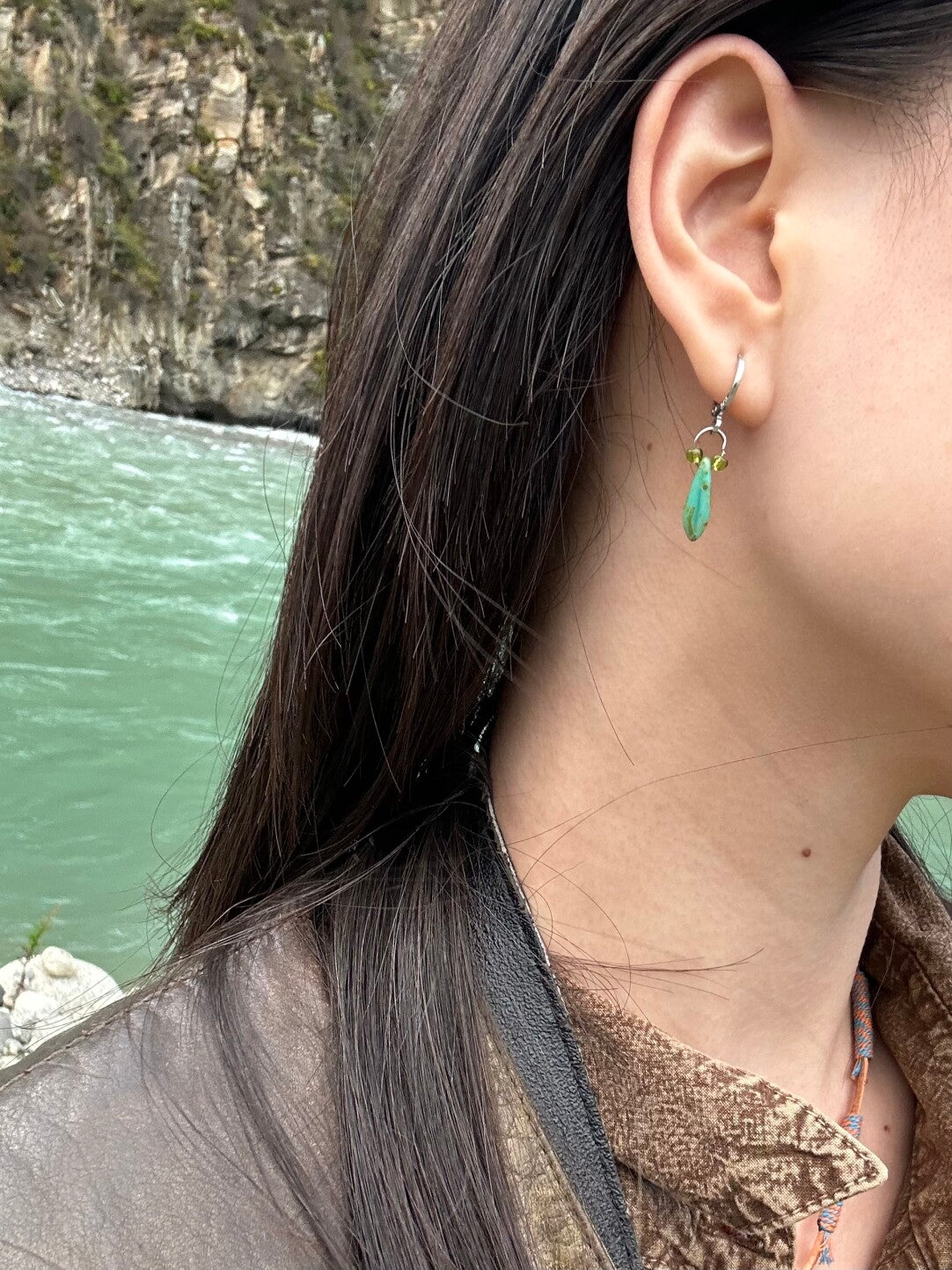 Firefly Green Earrings,Lumivault.
