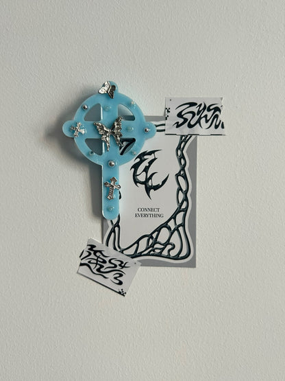 Gothic Cross Hair Clips