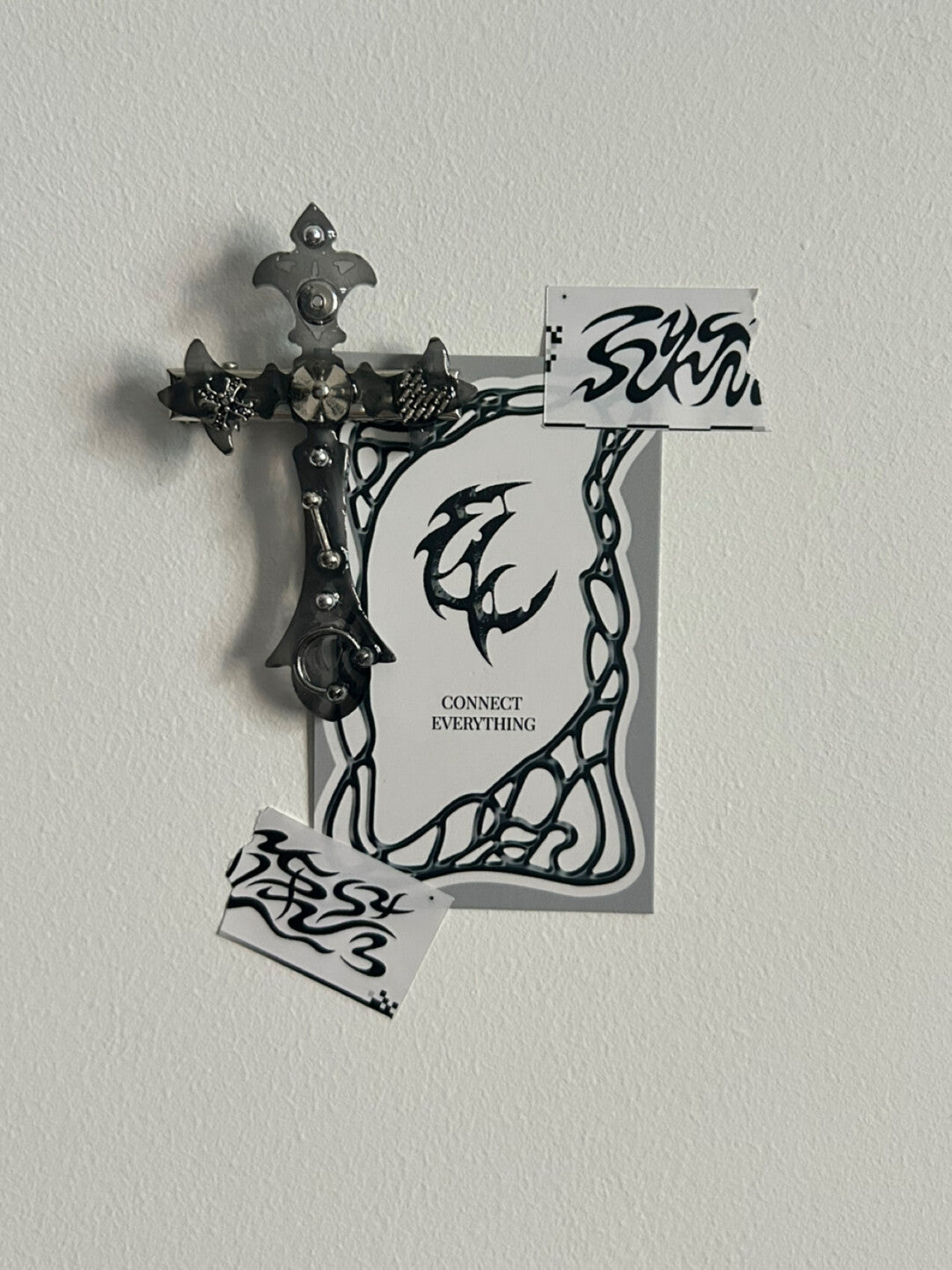 Gothic Cross Hair Clips