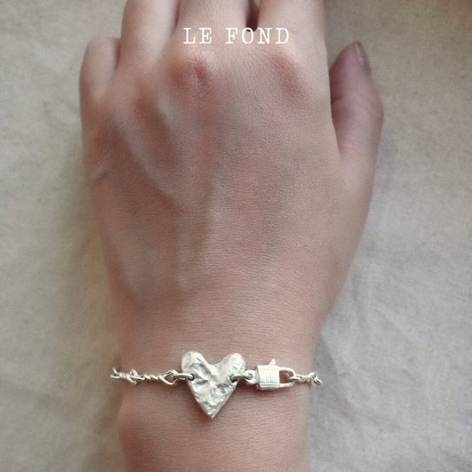 Eros in the Magic Box Silver Heart Bracelet,15+1cm,Lumivault.