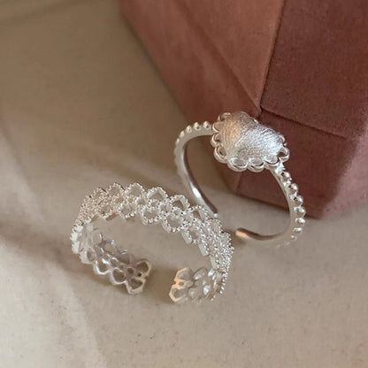 Lace Love Silver Ring