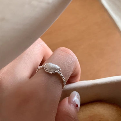 Lace Love Silver Ring