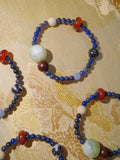 Chinoiserie Multi-color Bracelet,S Elastic Rope (16cm),Lumivault.