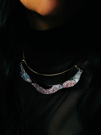 Sunset Impression Lacquer Choker