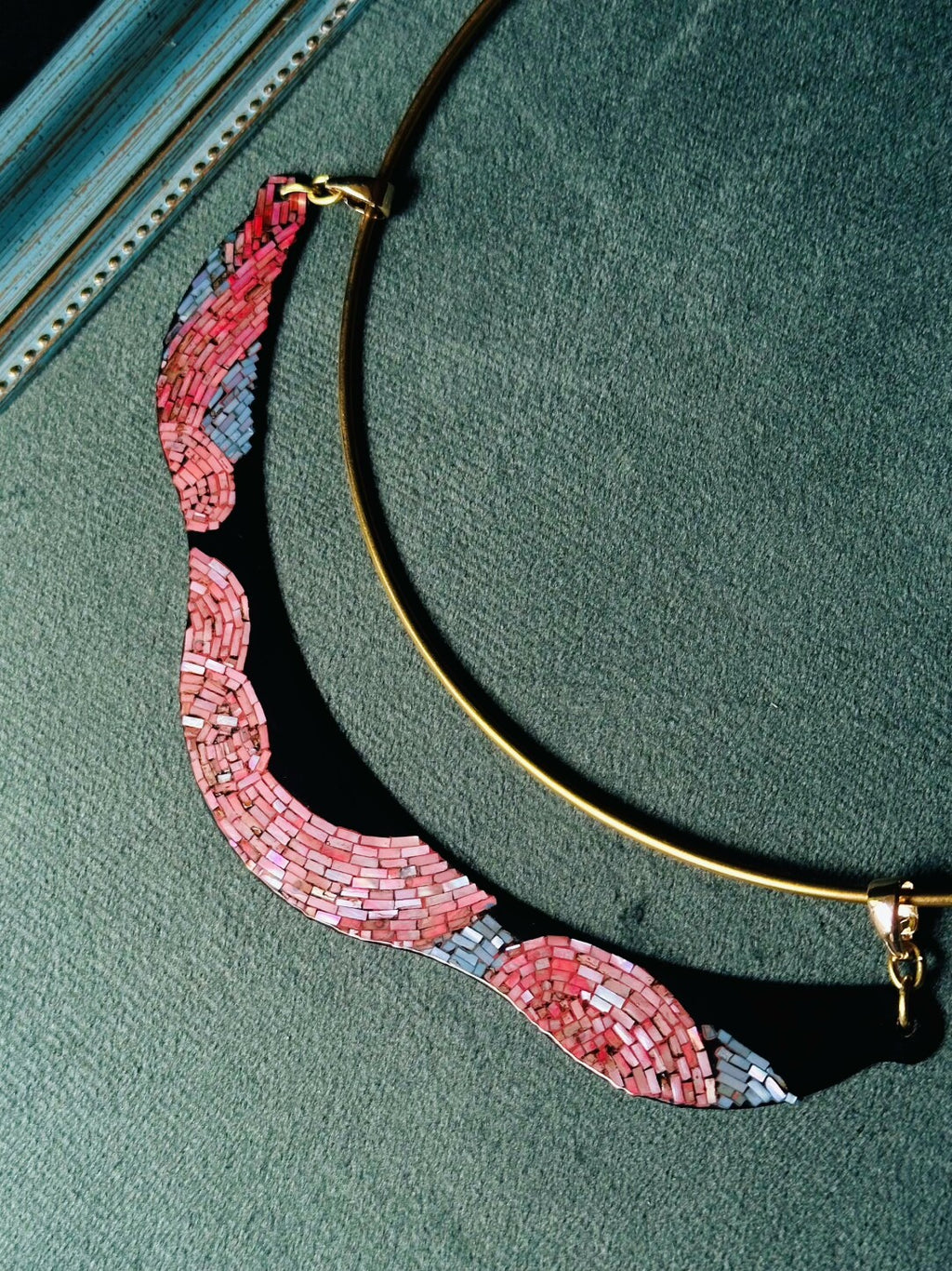 Sunset Impression Lacquer Choker,Lumivault.