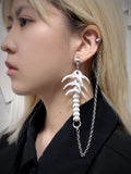 Link & Bone Single Earring,White / Stud,Lumivault.