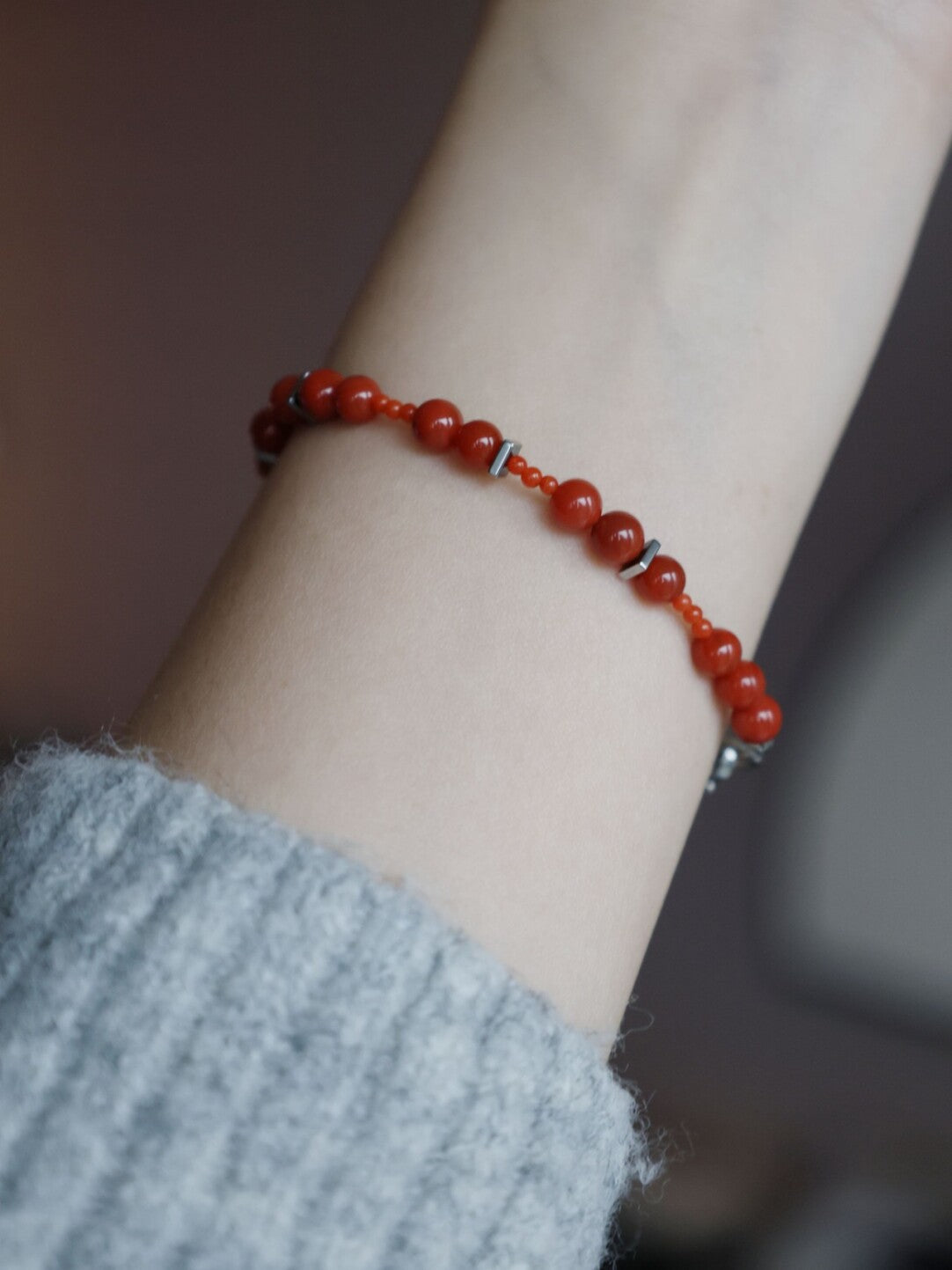 Chinoiserie New Year Red Thread Bracelet,Lumivault.
