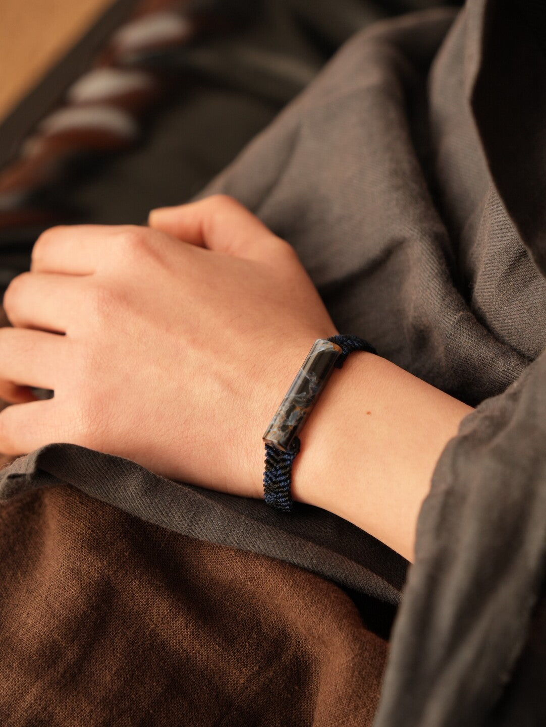 Shan Hai Jing Pietersite Braided Bracelet - Lumivault