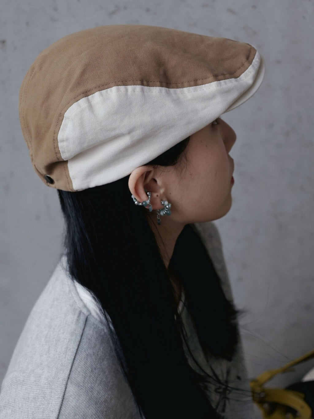Chinoiserie Cool Green Flower Earrings,Lumivault.