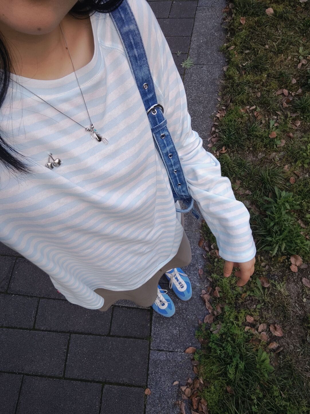 Handmade Blue Silver Summer Necklace - Lumivault