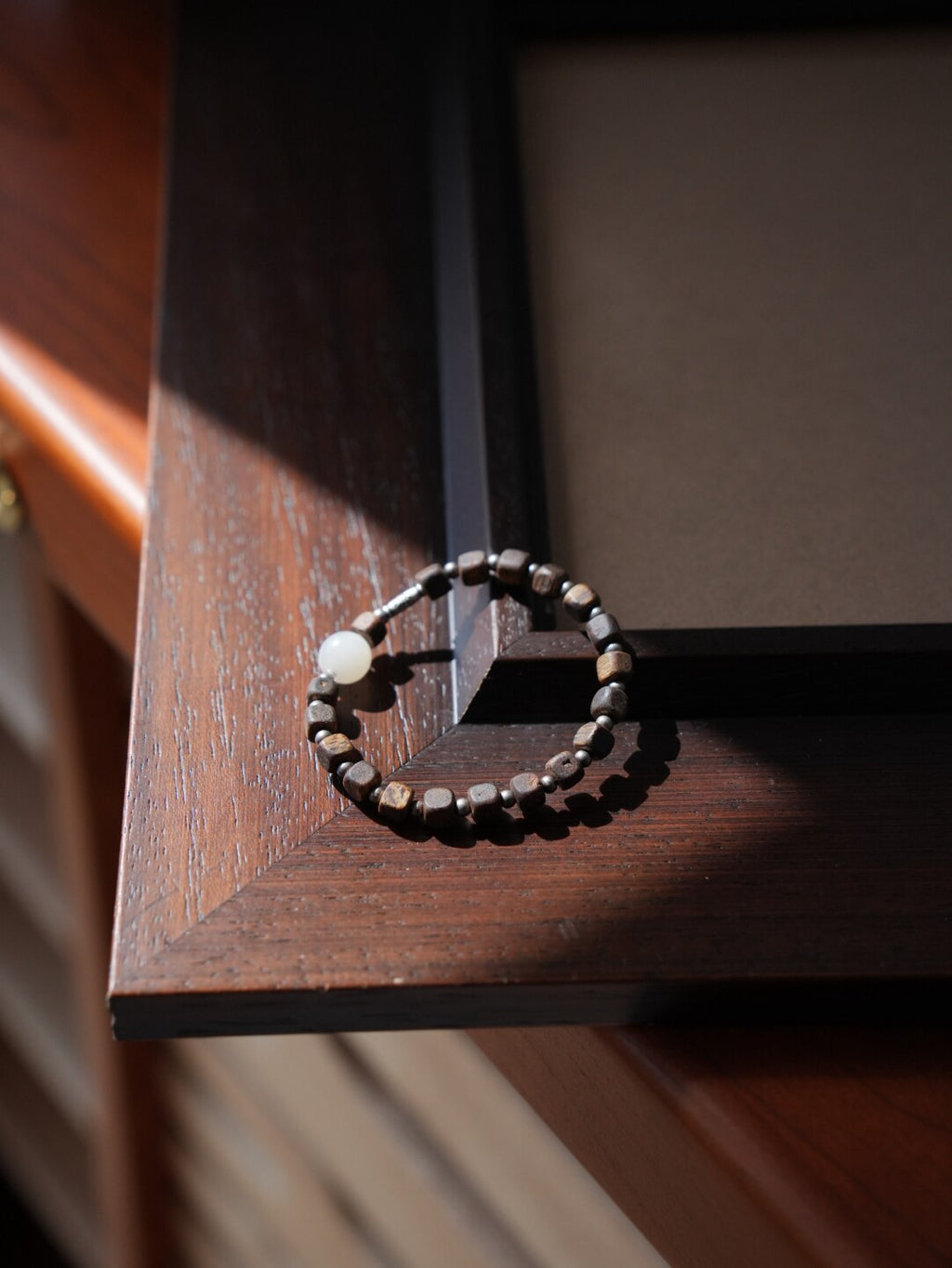 Mountain Moon Agarwood Jade Bracelet - Lumivault